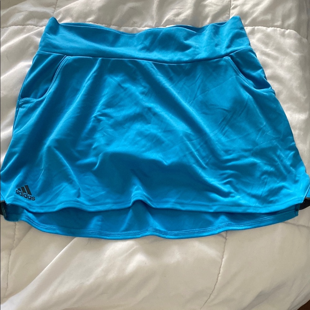 Adidas Blue Mini Tennis Skirt for Athletic Wear
